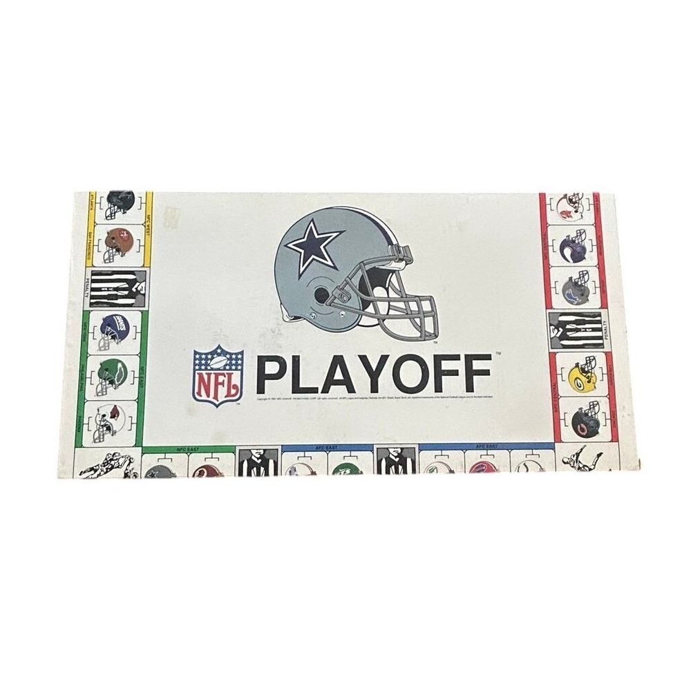 Vintage 1991 NFL Playoff Board Game Cowboys Giant Packers Bears Team Football